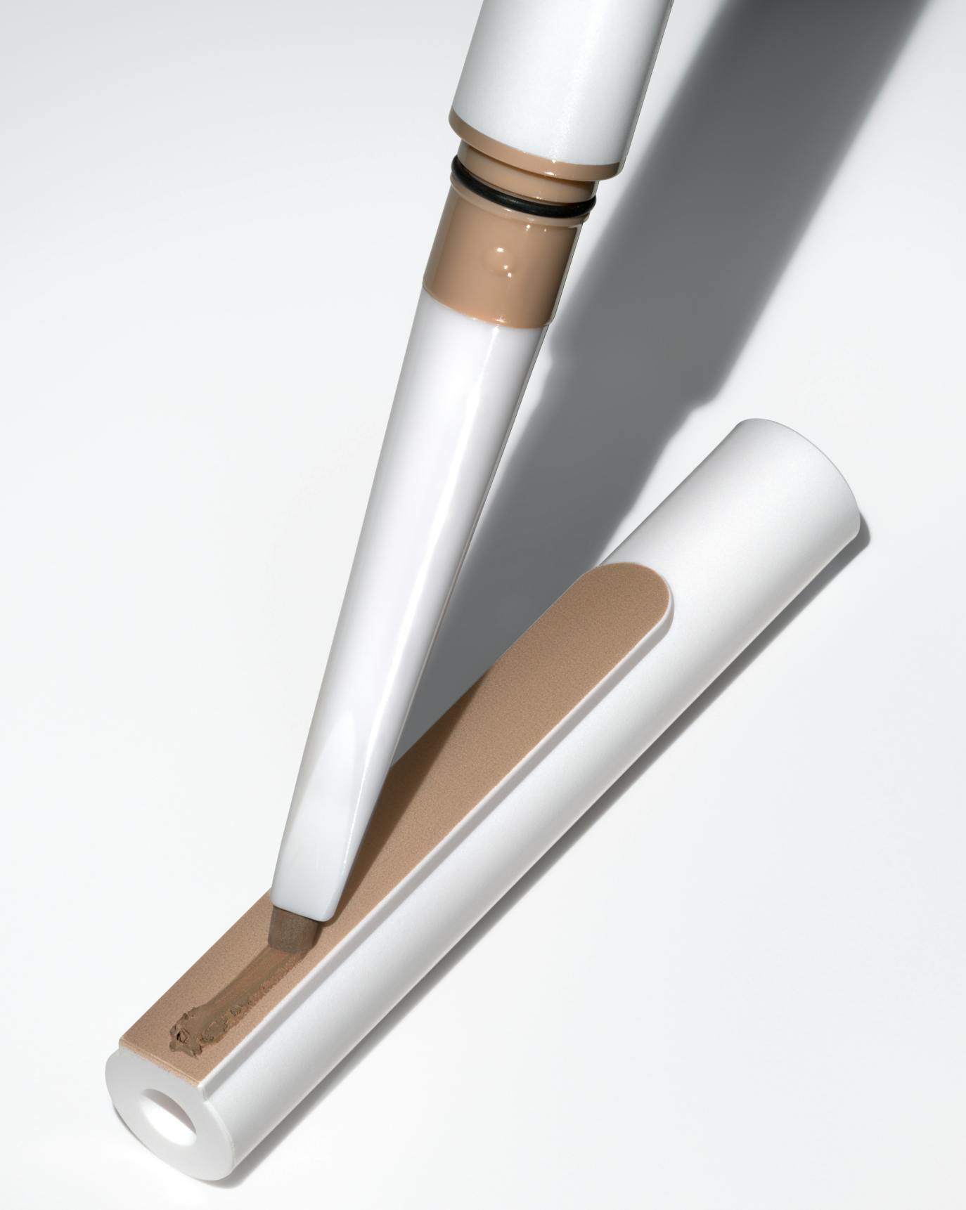 Shape + define brows with a precision edge + spoolie