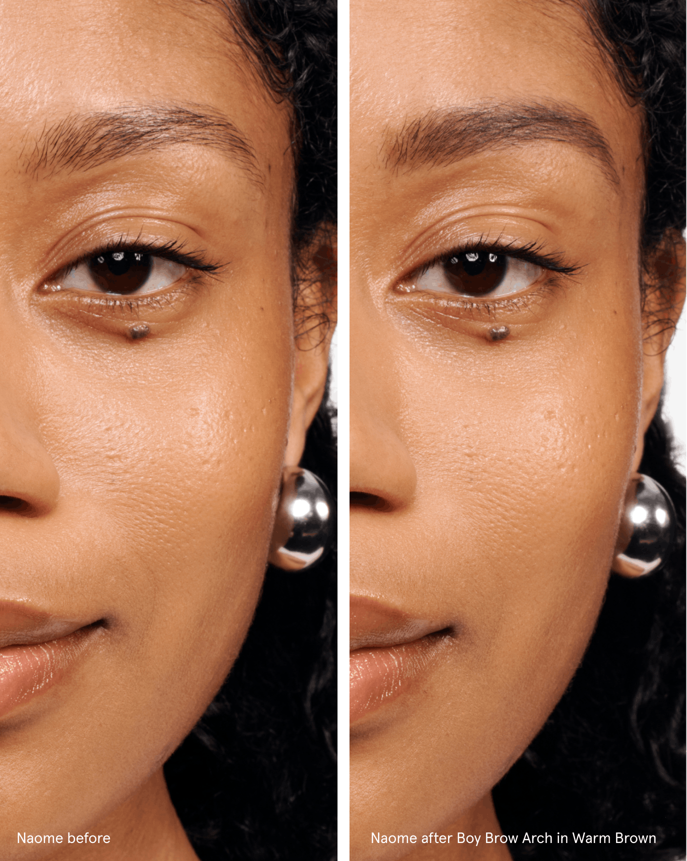 Naome before/Naome after Boy Brow Arch in Warm Brown