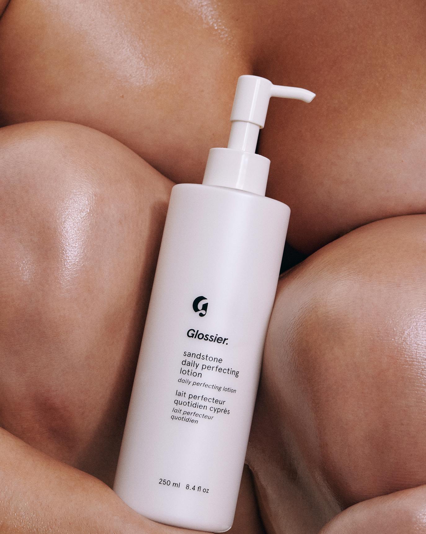 TALENT uses Sandstone Daily Perfecting Lotion.