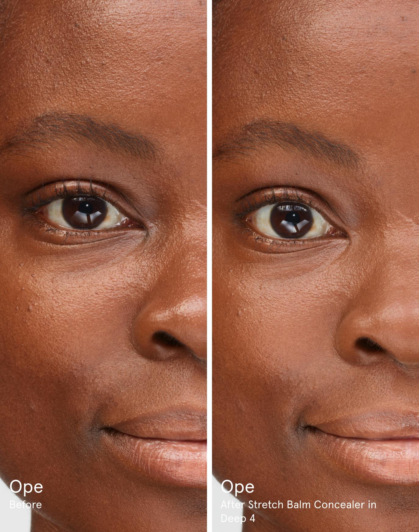 Ope before. After Stretch Balm Concealer in D4.