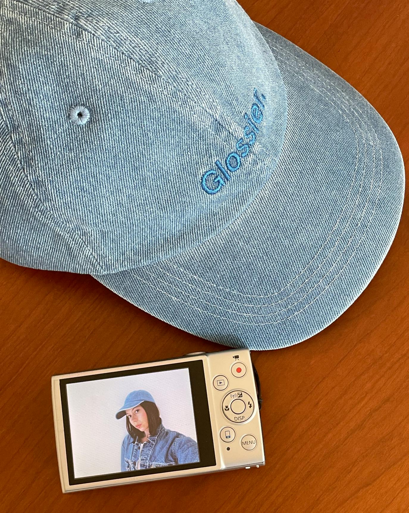 classic cap in blue denim