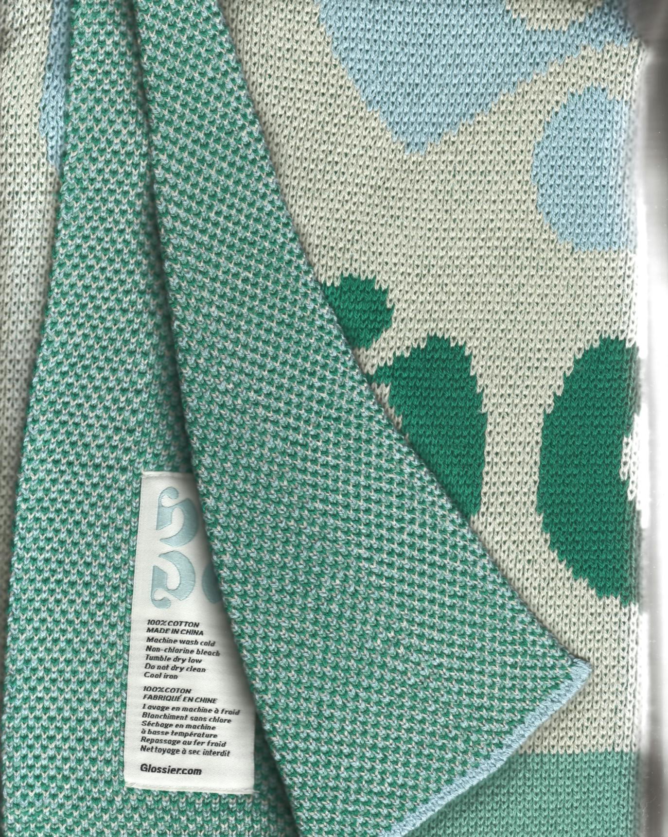 The 100% cotton throw is soft – never scratchy.