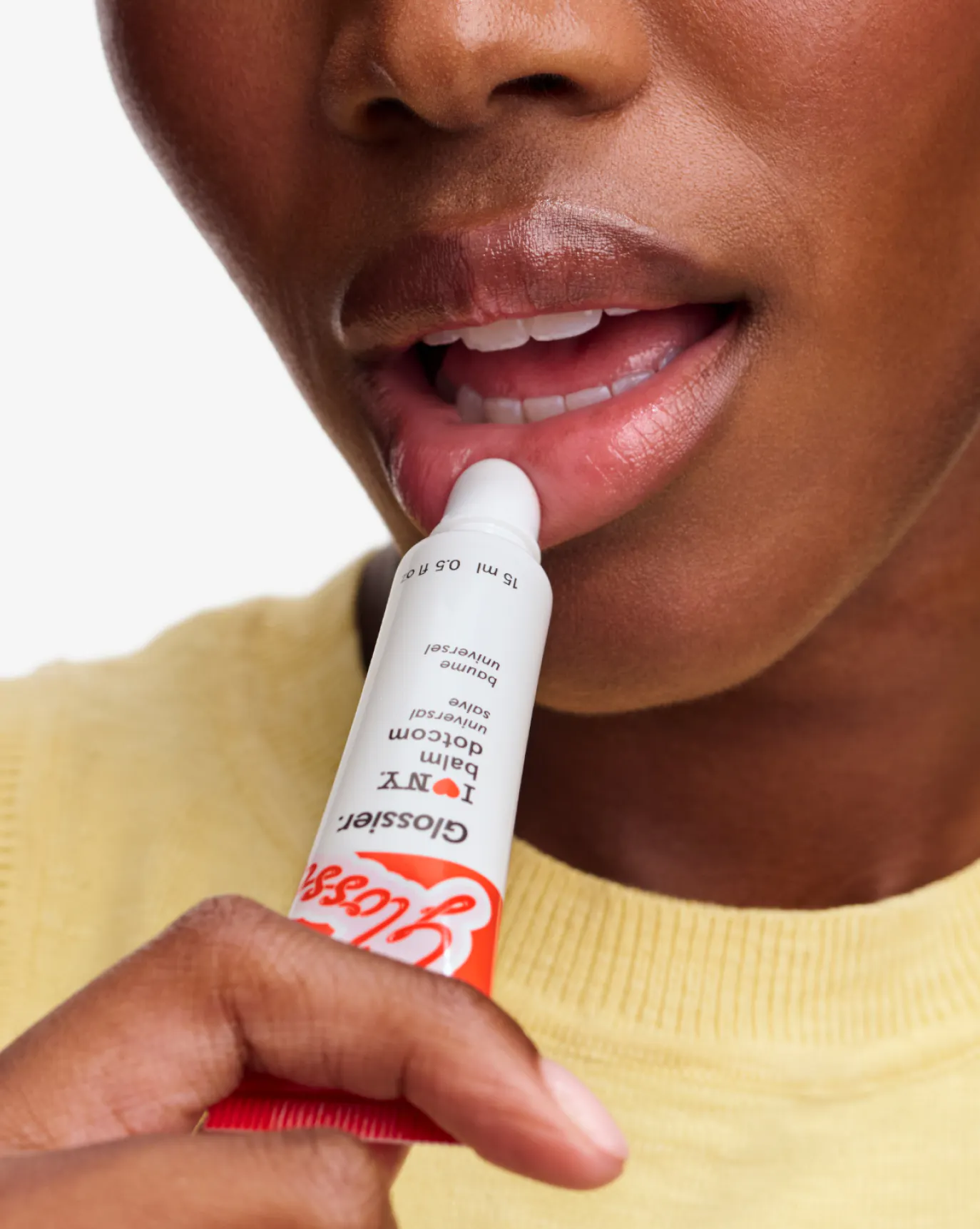 Taylor wears I ❤️ NY Balm Dotcom.