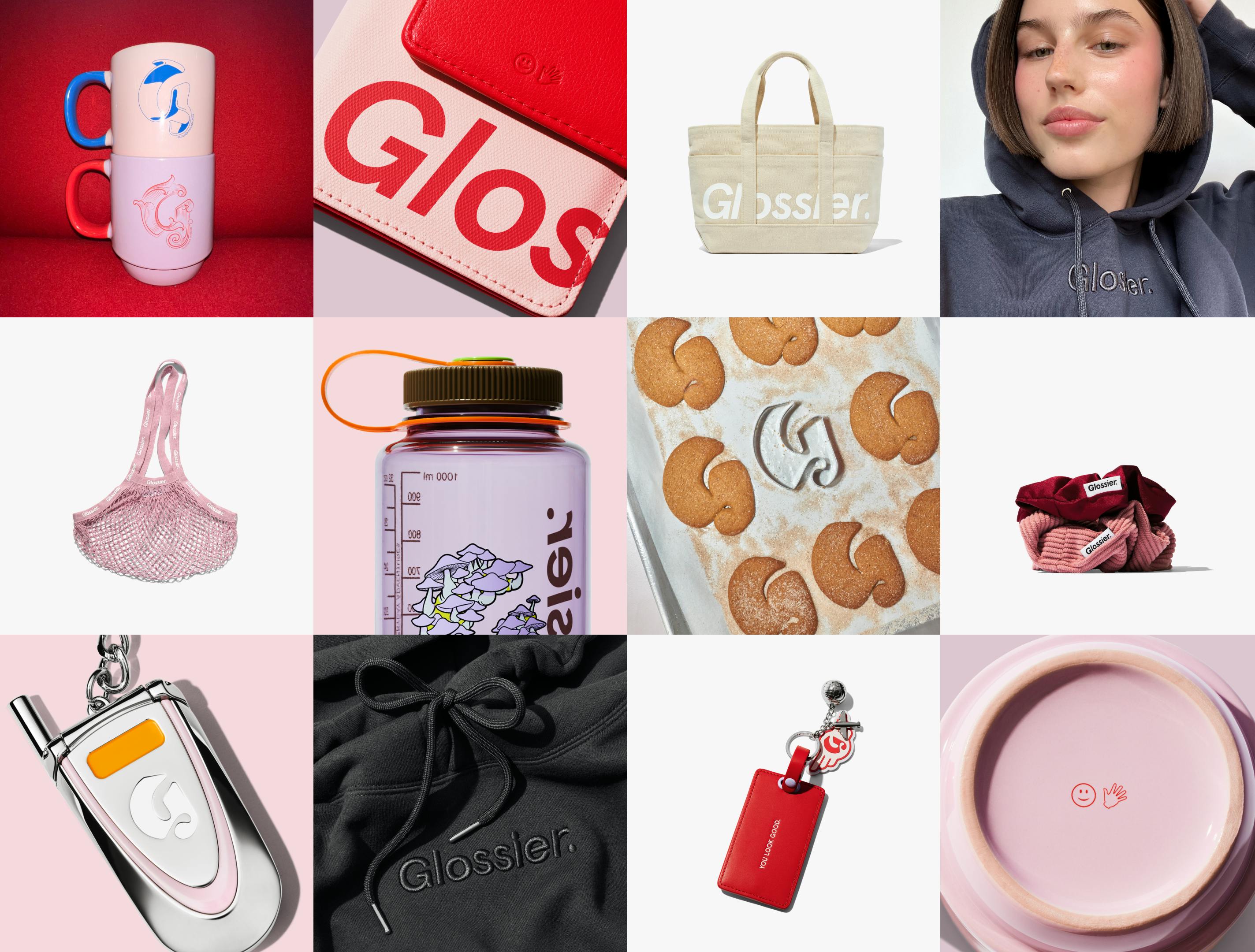 Glossier スキンケアエディット 限定ミニセット バッグとポーチ付き