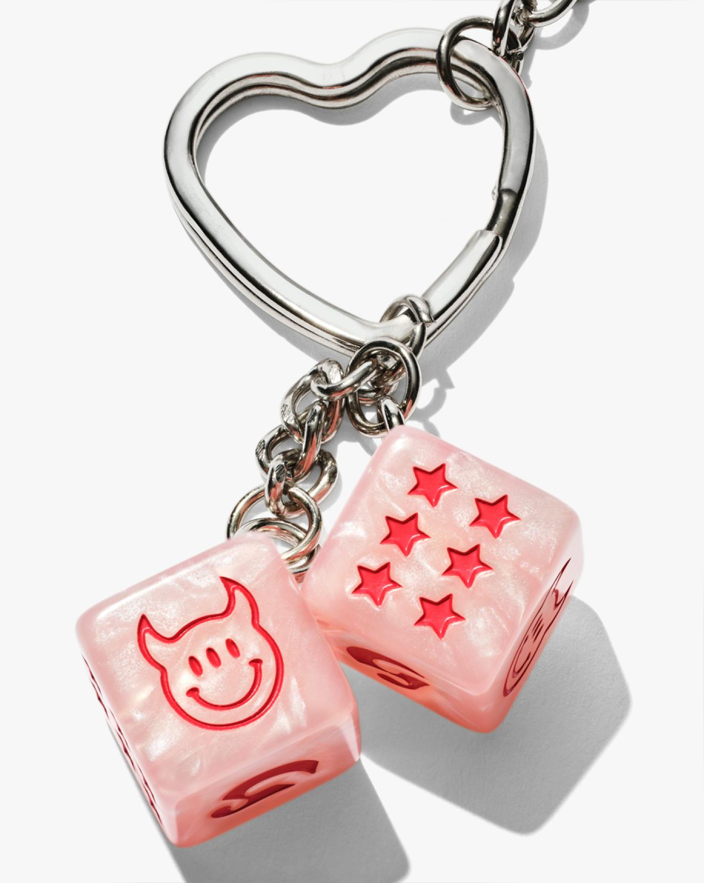 dice on las vegas keychain