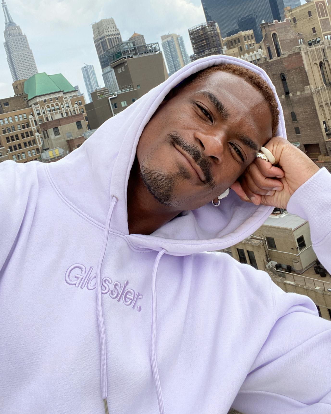 Pale purple hoodie online