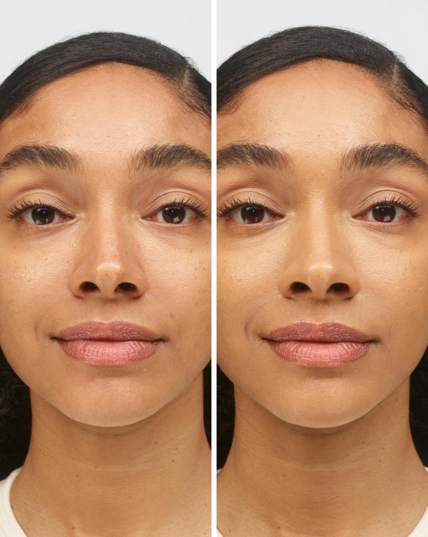 Shereen wears Stretch Fluid Foundation in Medium Tan 2.