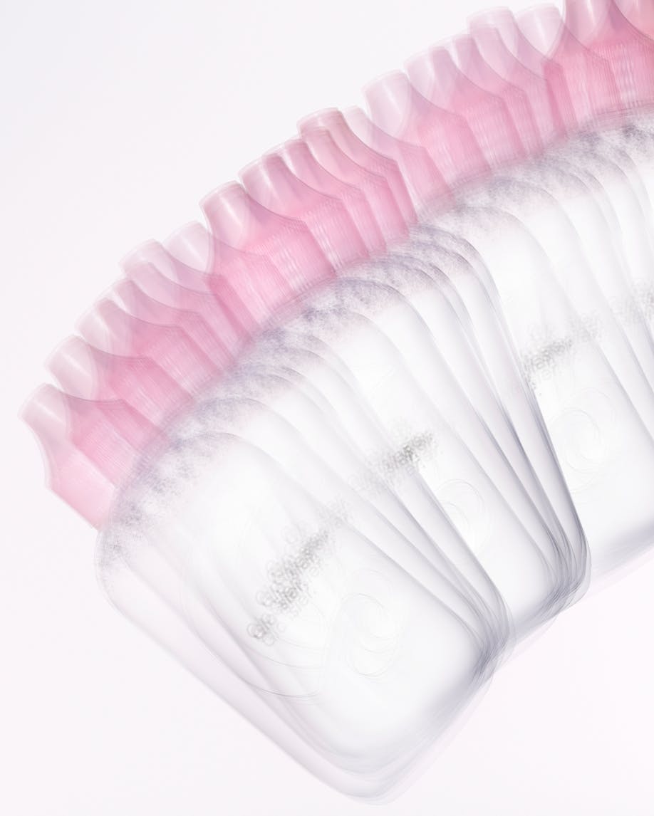 artistic image of multiple bottles