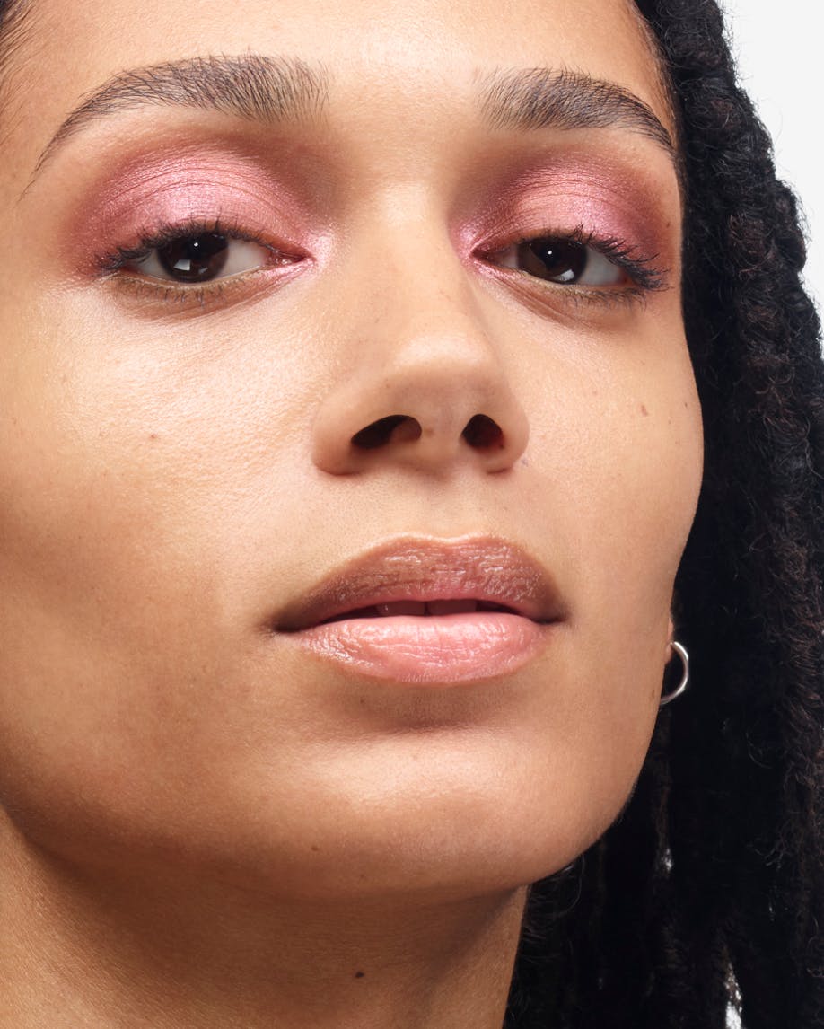 model wears monochromes in heather