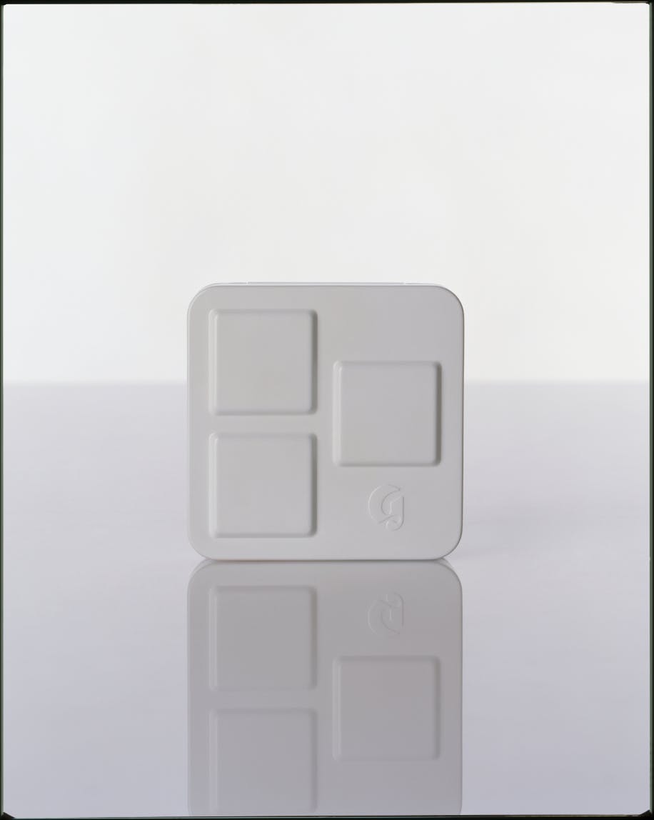 Each tin compact is refillable, reusable, and recyclable. To refill, just pop your finished trio out and swap with a fresh one!